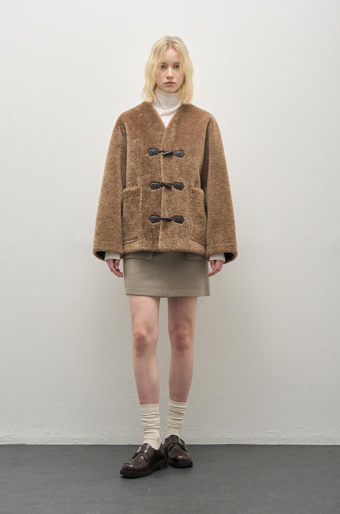 [SYSTEM] 토글 버튼 시어링 자켓