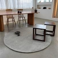케빈 심플 원형 카페트 170cm 4color