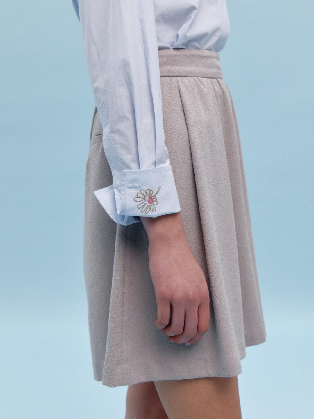 Shirring Shorts - Grey