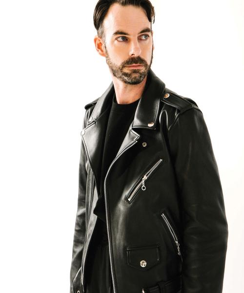 [램스킨] 클래식 라이더 자켓_002