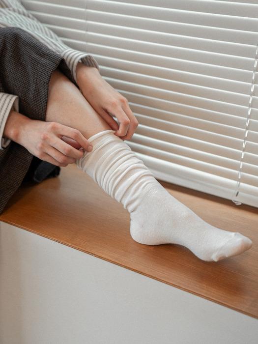 Loose fit warmer socks IVORY