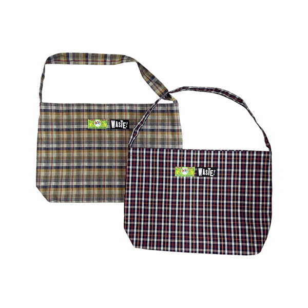 Waste x Fuckthatnerdshop Check bag