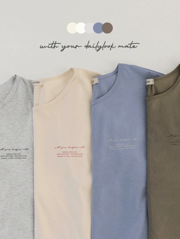 [문의폭주!] #SLOWMADE. 코디메이트 레터링 반팔티셔츠 - 5 color