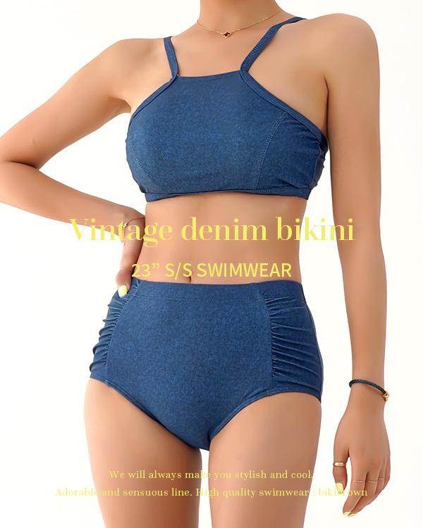빈티지 데님 비키니