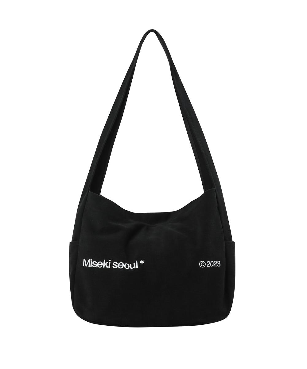 [6/28일 발송]Cotton big crossbag BLACK
