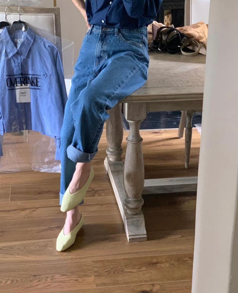 [s당일]overtake 오버테이크 리바이스 데님 진청 팬츠(1color)