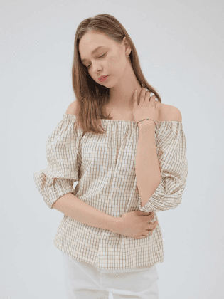 Cut out Volume Blouse NEW3MB505