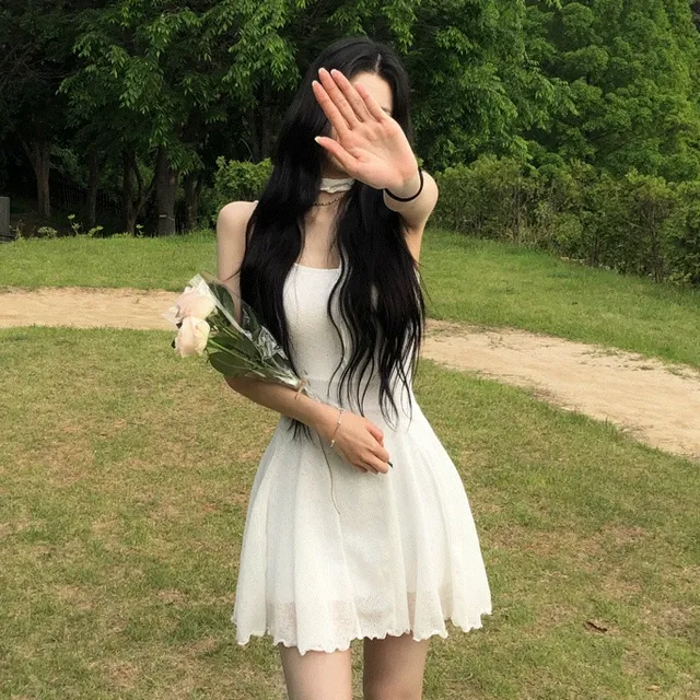 [SET] 스카프 페어리 프릴 원피스