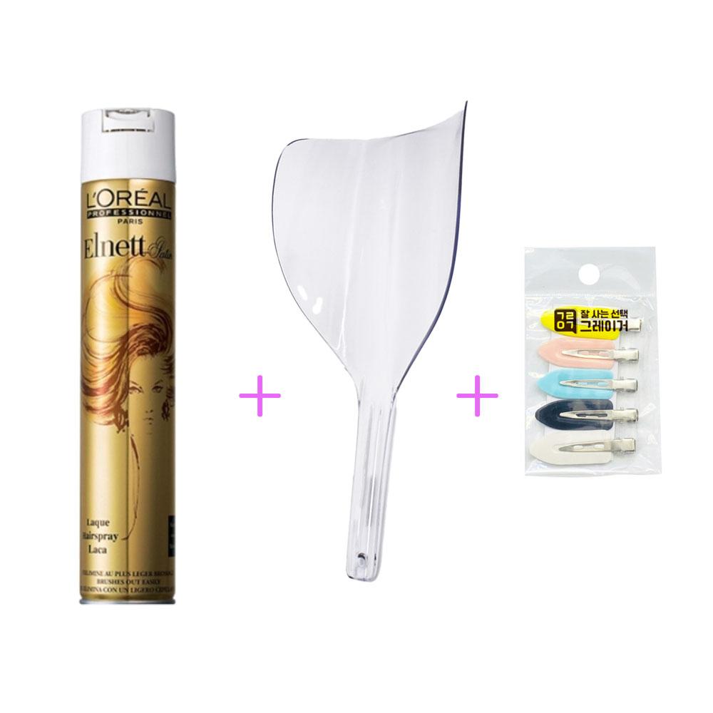 로레알 에르네뜨 스프레이 헤어픽스 볼륨+스프레이가리개+메이크업핀셋5PCS, 500ml, 1개