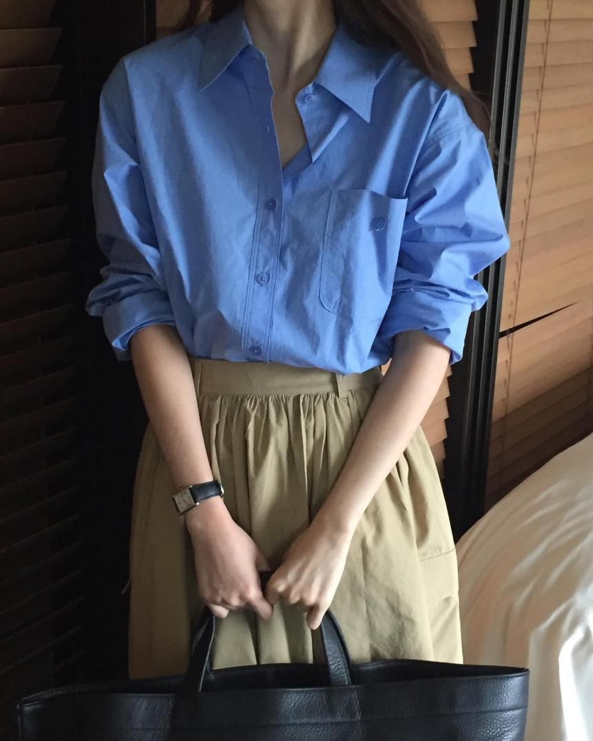 씨블랙 오버테이크 데이미 가을 셔츠 남방 (5COLOR) overtake 베이직 루즈핏