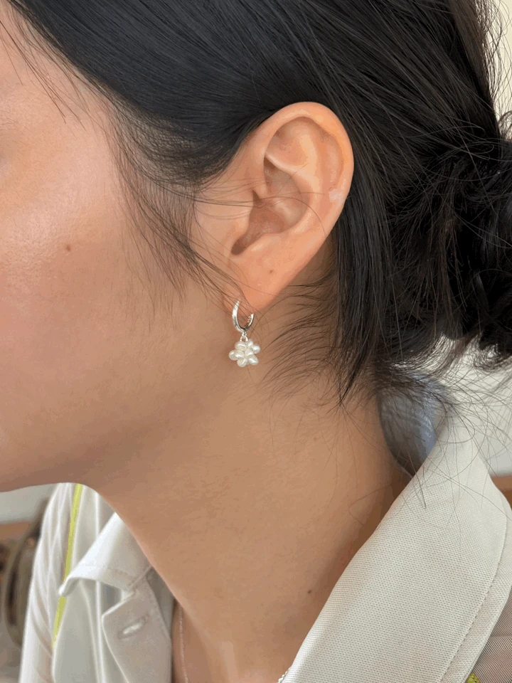 [silver 925] cloud earrings