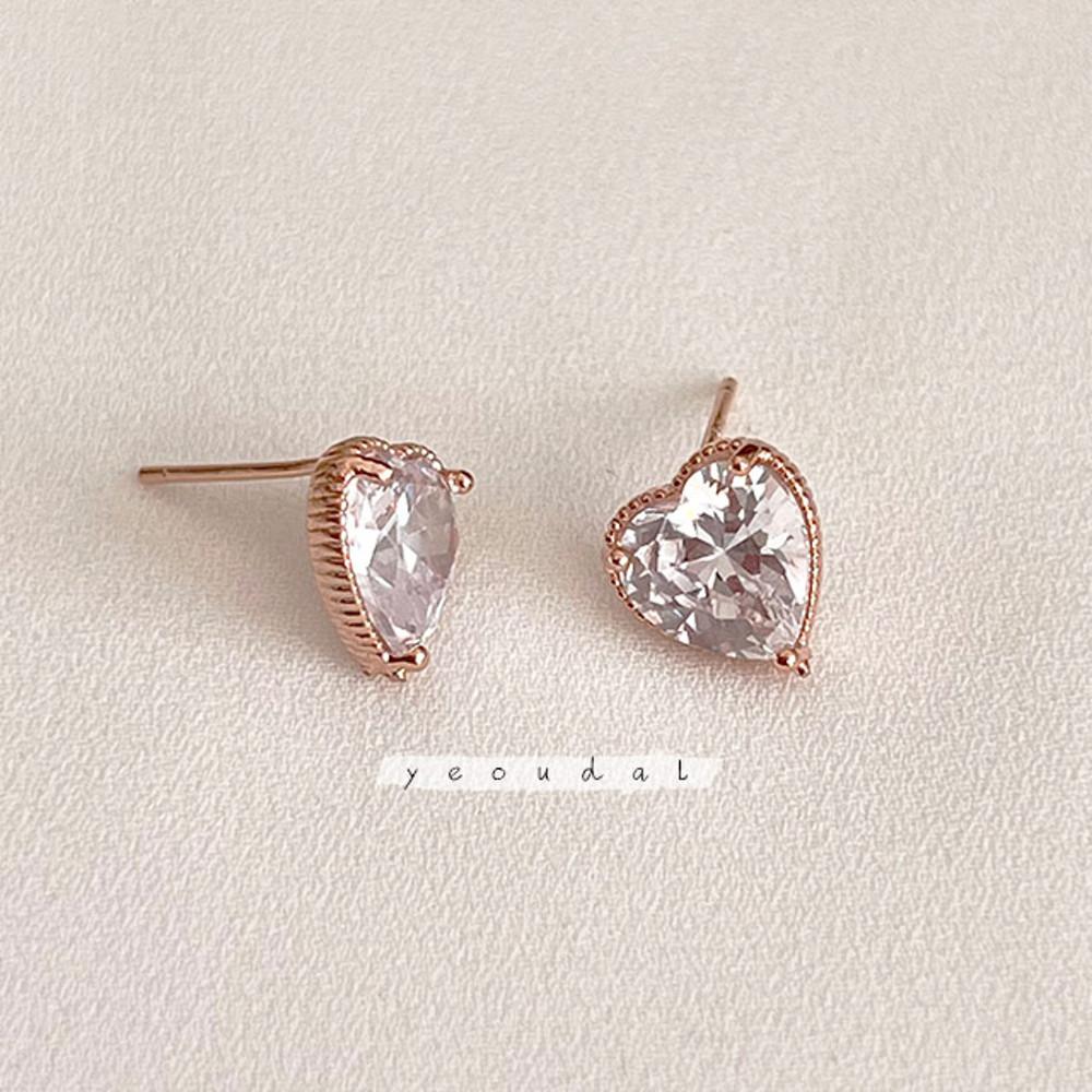 하트글로시귀걸이