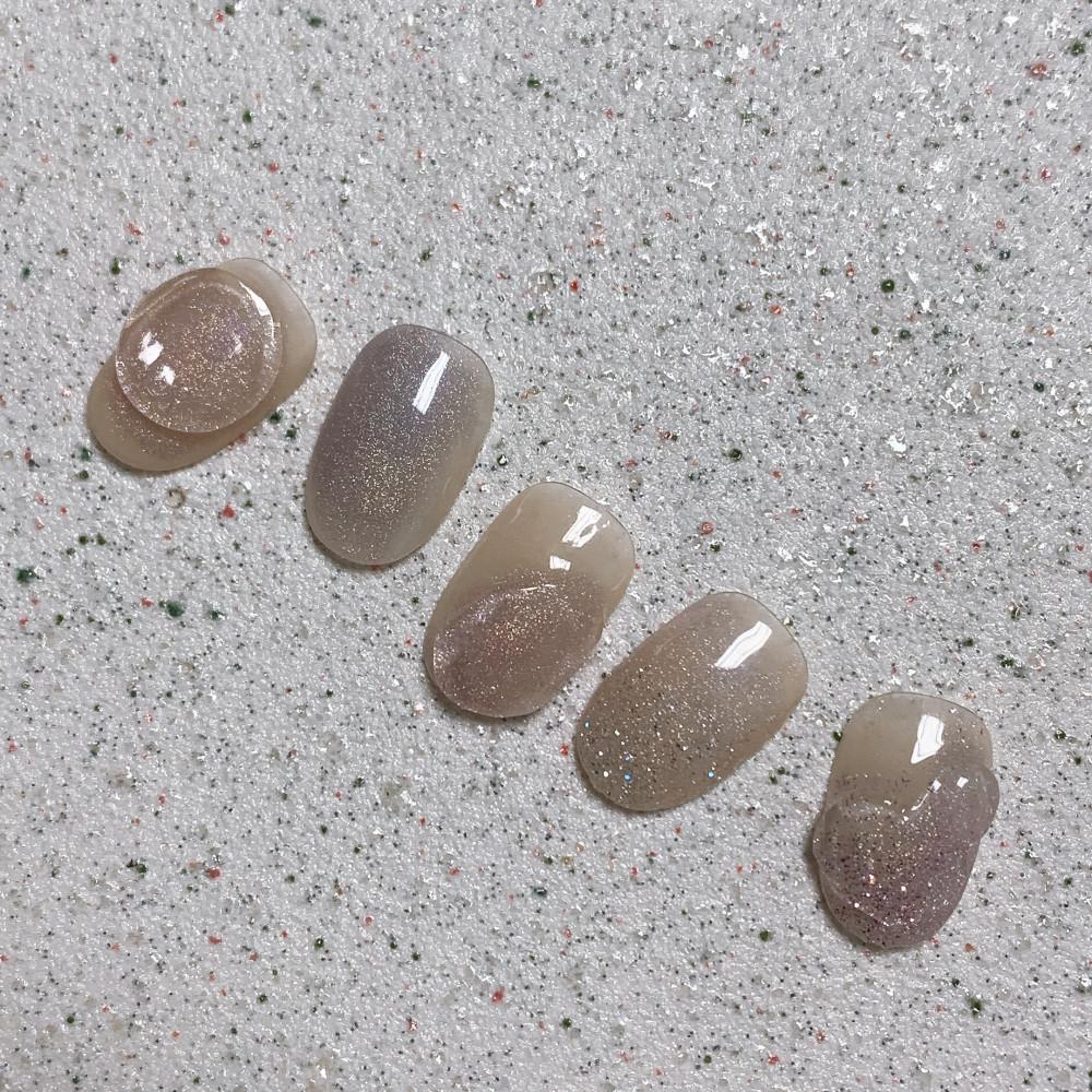 수제네일팁 글리터네일 뉘앙스 유니크 시럽