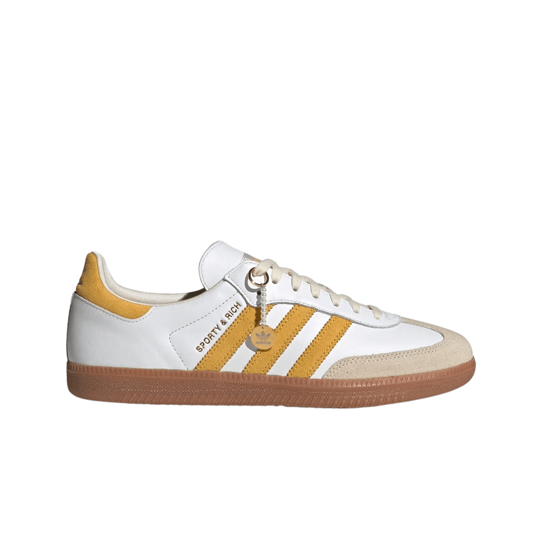 Adidas x Sporty & Rich Samba OG Cloud White Bold Gold