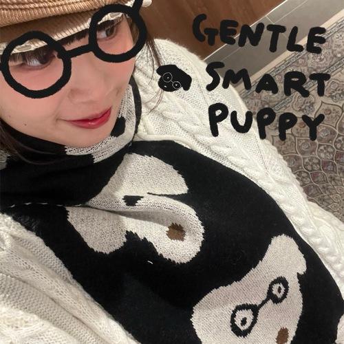 Gentle Smart Puppy 강아지 포근 니트 목도리