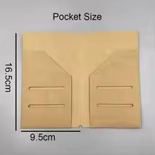 Fromtheon-크래프트 종이 봉투 티켓 카드 보관 가방, 미도리 여행자 노트북 일기 리필 레트로 플래너 액세서리