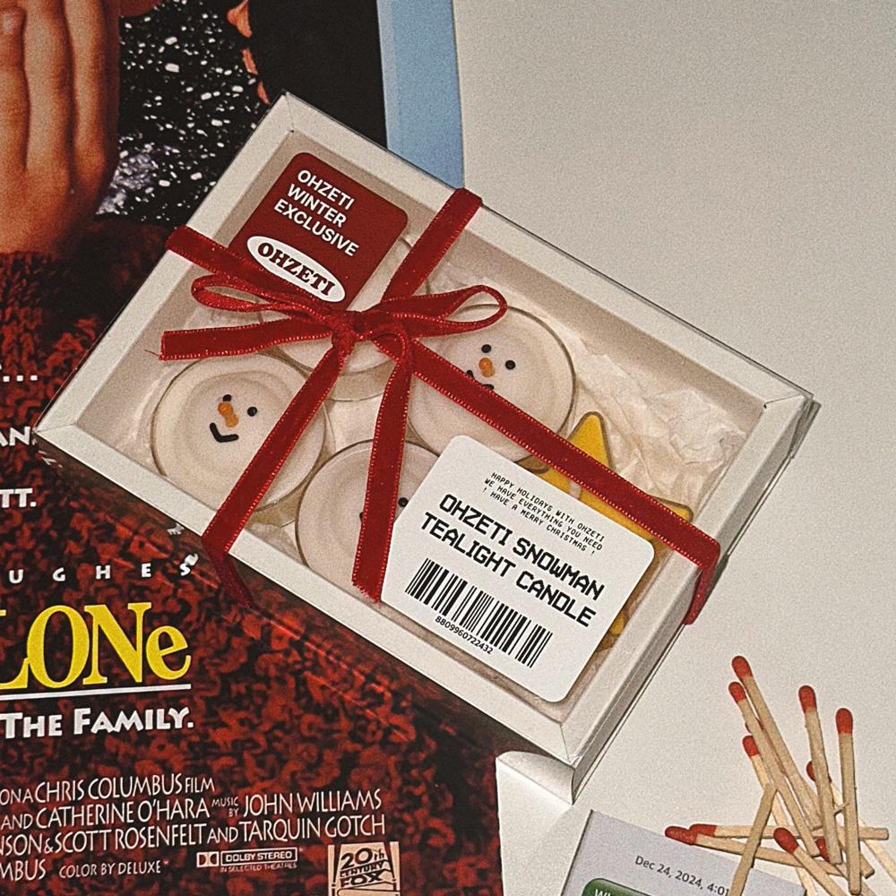 눈사람 티라이트 캔들 세트 (크리스마스 굿즈 증정)