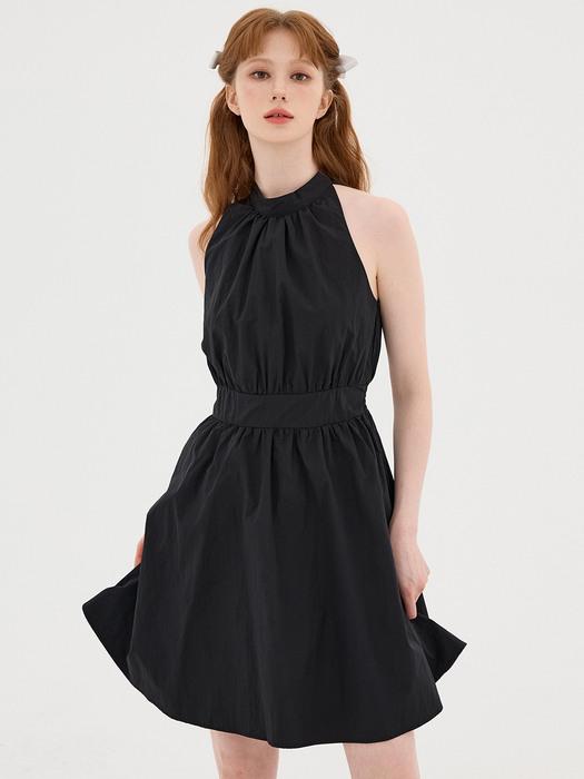 HALTER NECK MINI ONE-PIECE BECKY BLACK