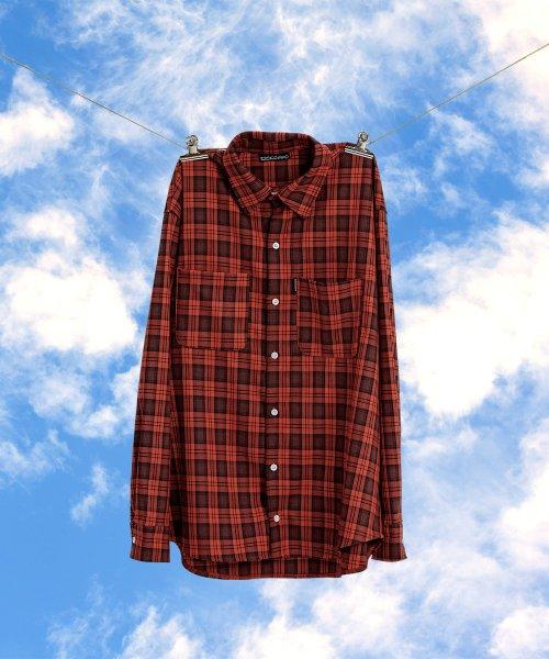 [NK] Bishop Check Shirt (Red)_K24QB725