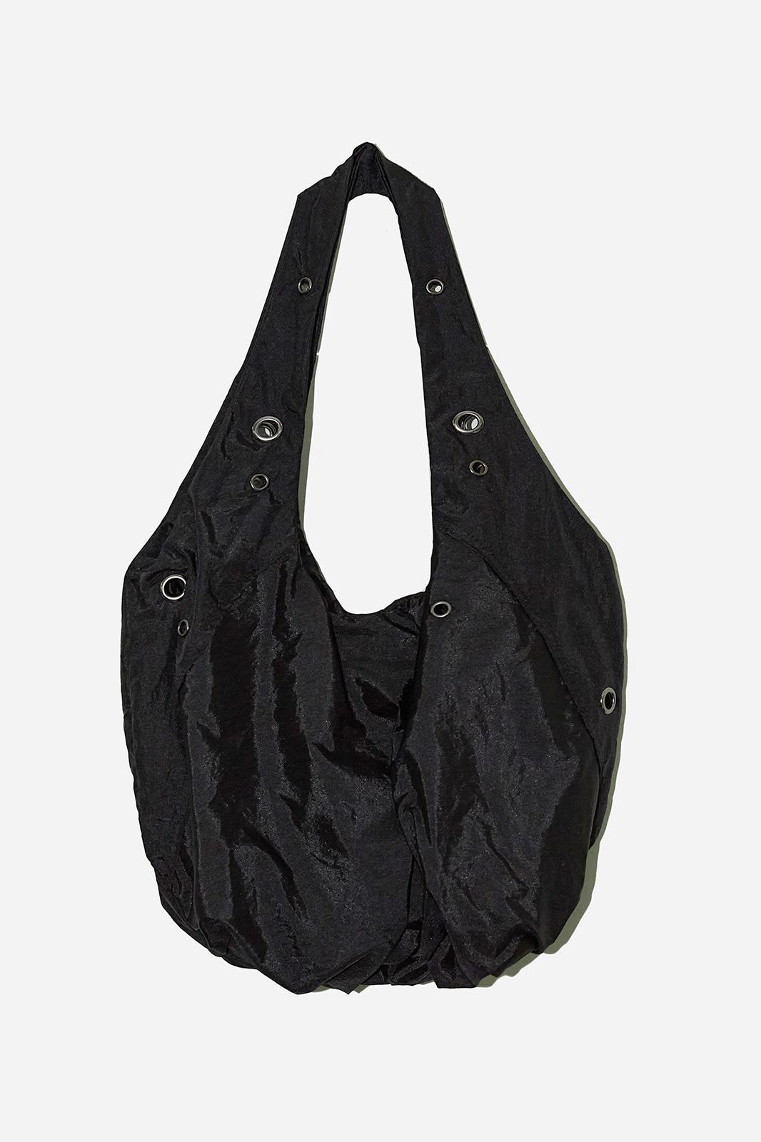 EYELET HOBO BAG