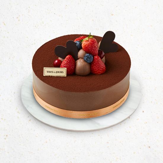 초코 생크림 케이크 2호