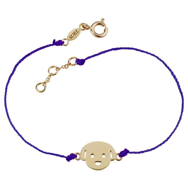 Puppy String Bracelet (purple)