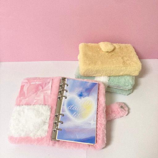6공 다이어리 커버 퍼원단 커스텀 📚