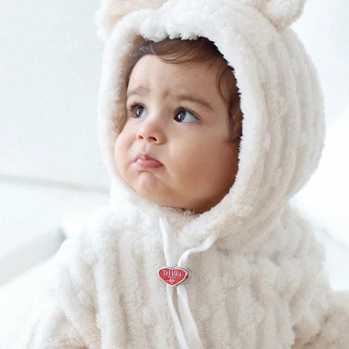 [KIDS] 플러피 후드 아이보리