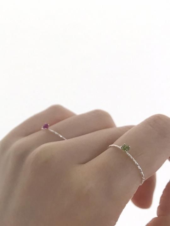 Petit ring (10 colors) 실반지 - 하고(hago)