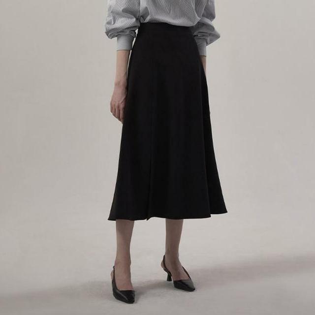 미세키서울 Waist pocket bag midi skirt BLACK - 위시버킷