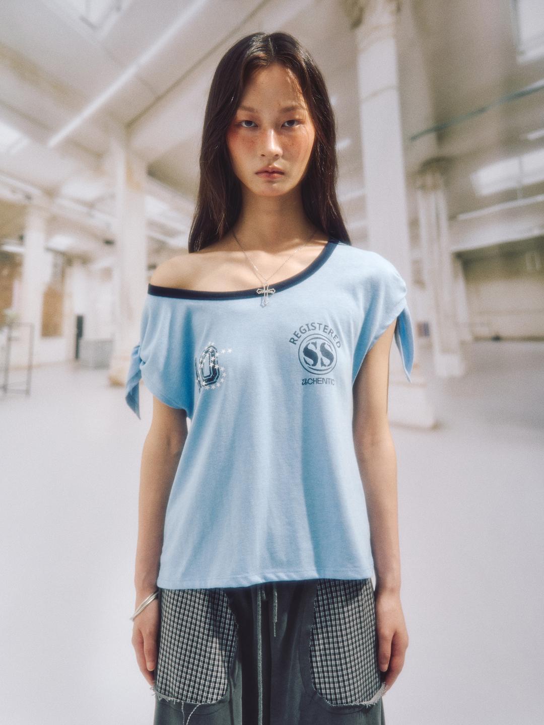 FAY NUMBERING TIED TOP_SKY BLUE