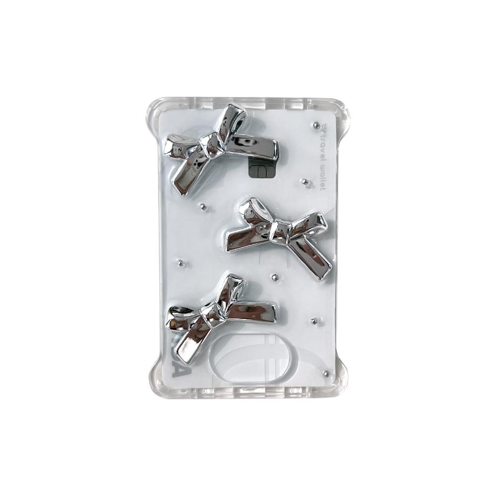 [Handmade] 실버 리본 카드 슬롯