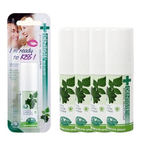 덴티스테 후레쉬 브레스스프레이 15ml 4개