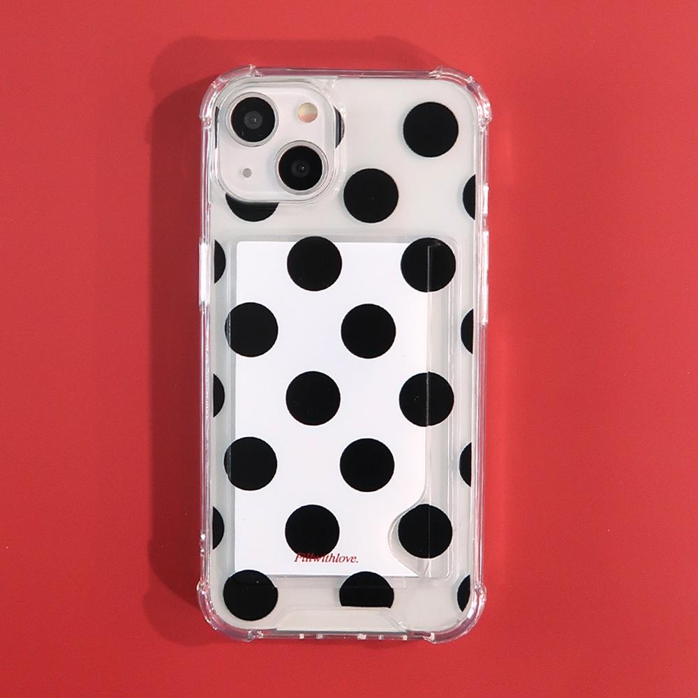 Big dot(black) 카드포켓 젤하드케이스