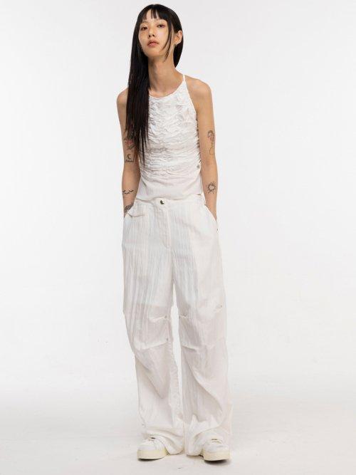 G_STUD POINT PANTS / WHITE