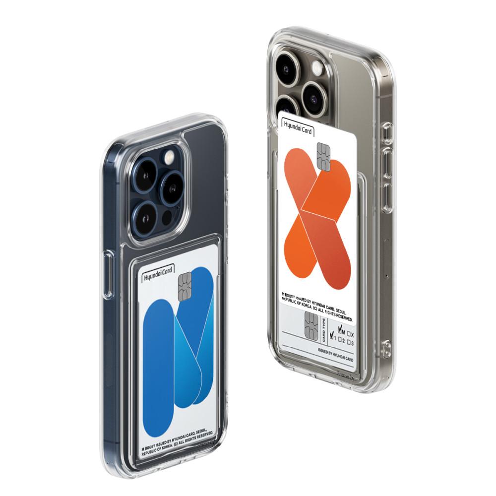 프레임바이 아이폰 15 프로 맥스 투명 카드 수납 프레임케이스 에어범퍼