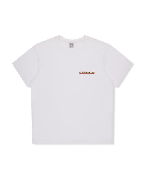 Y.E.S Box Logo Tee White