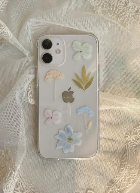 pressed flower phone case 로맨틱무드 압화 폰케이스