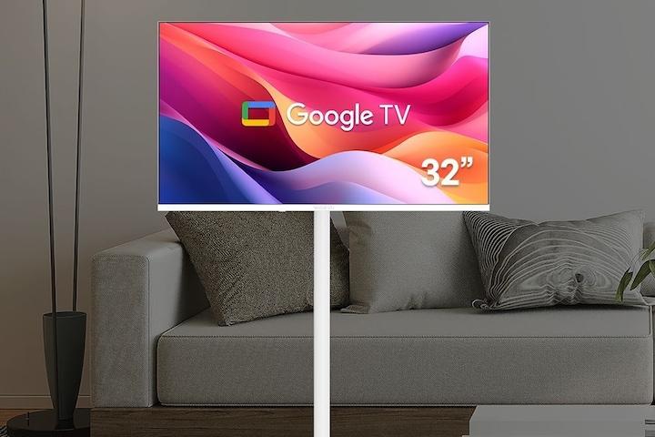 화이트에디션 구글 스마트 81CM(32인치) HD TV 와이드무빙뷰 삼탠바이미거치가능