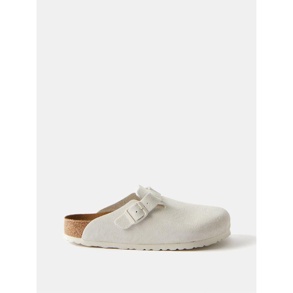 버켄스탁 여성 보스턴 스웨이드 뮬 플랫 샌들 1515933