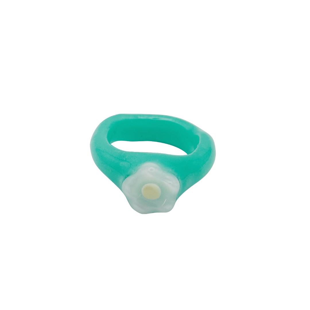 aqua blossom ring