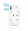 Clover frame | Phone case - Blue ver. (젤리,젤하드,투명하드)
