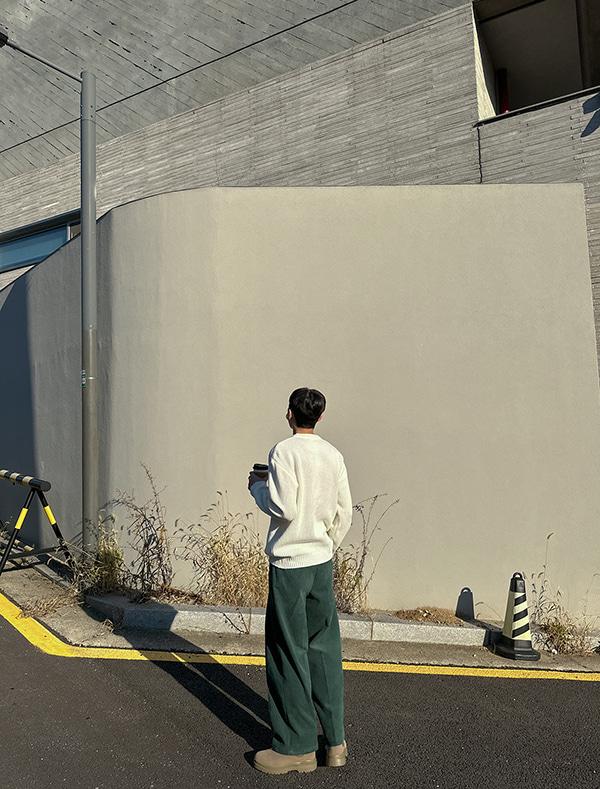 딥턱 밴딩 코듀로이 팬츠