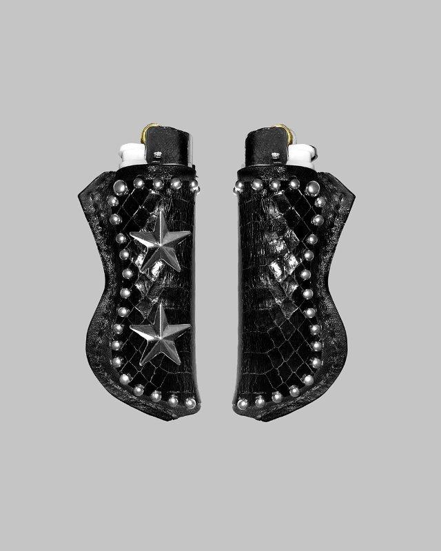 Double Star Leather Lighter Holde [black]