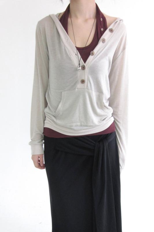 tensel hoodie tee (3color)