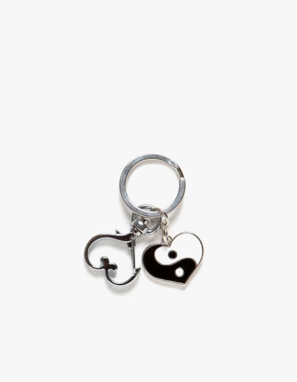 Ying Yang Heart Keyring