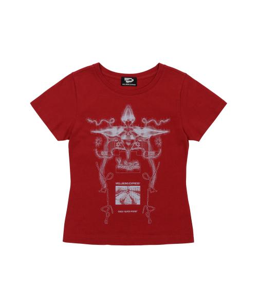 Digital Tattoo Tee Renewal Burgundy