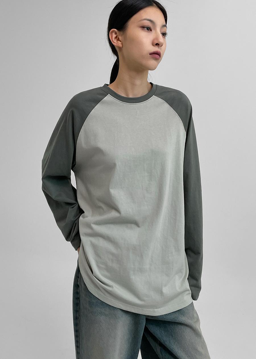 [MADE] 테니드 배색 나그랑 긴팔티