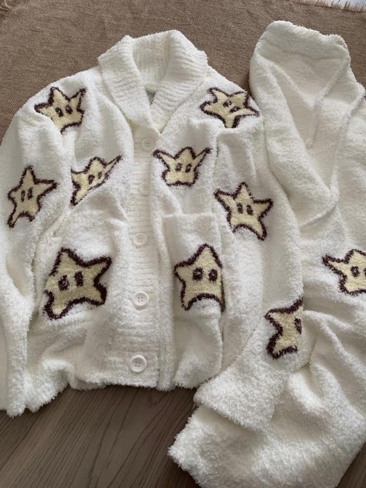 수심 Dreamy Star Homewear 드리미 스타 홈웨어 잠옷 겨울 파자마 별 세트
