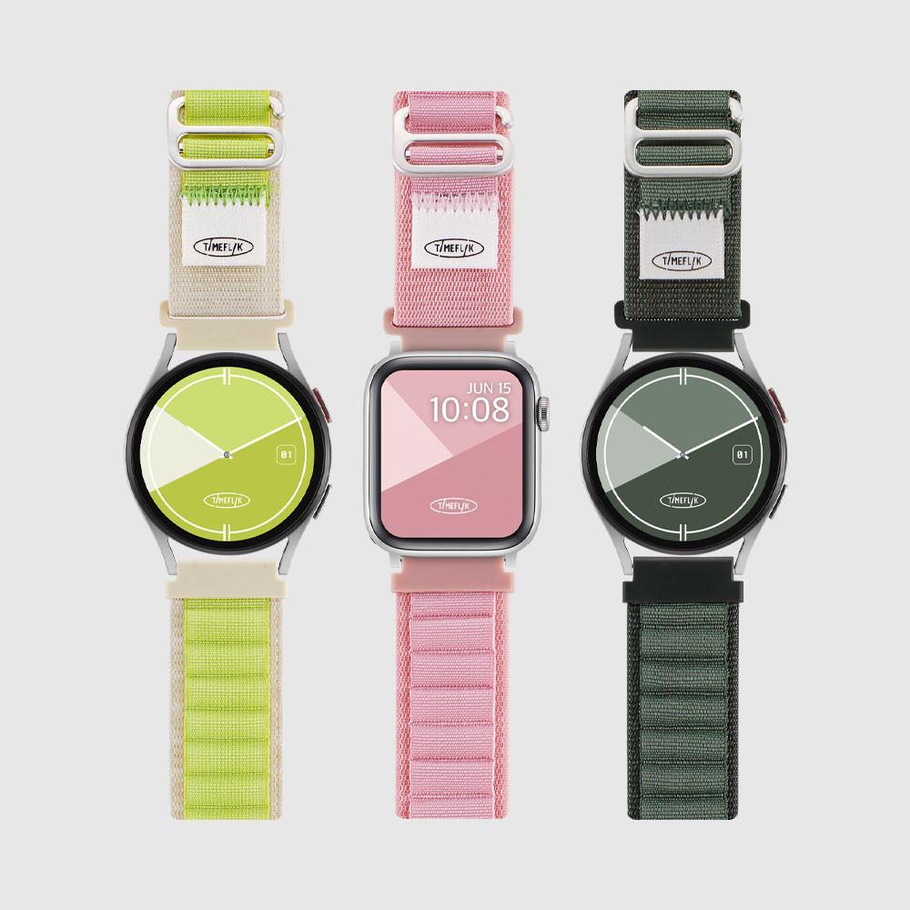 타임플릭 알파인루프 스트랩 애플워치 9 8 7 울트라 SE2 갤럭시 워치6 5 프로 클래식 호환 밴드 : 타임플릭